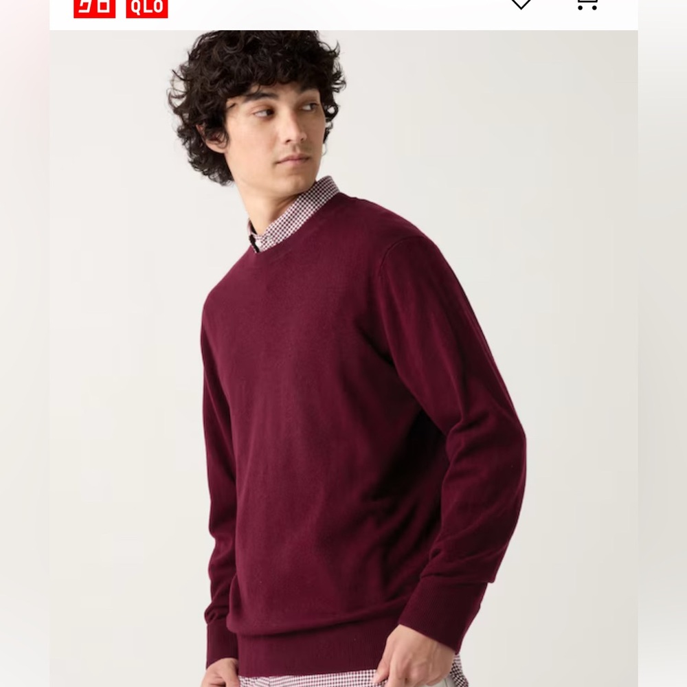 NWT Uniqlo Men’s Res  Cashmere Sweater size XS
